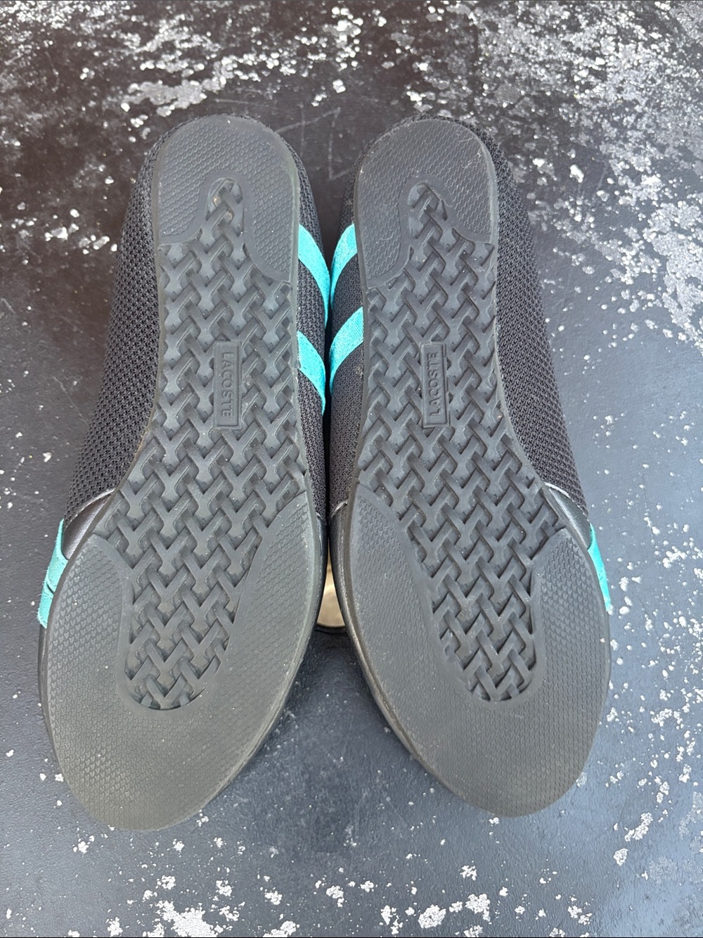 Women’s Lacoste Sport Black and Teal Sport Flats. Size 8 - Picture 5 of 7